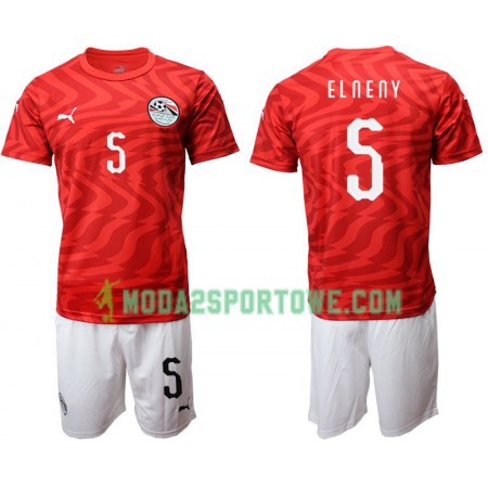 Koszulka Egipt Elneny 5 Dziecięcy Domowe Stroje Piłkarskie 2019 Krótki Rękaw